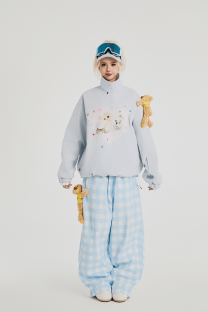 SwagLi Women's Pet Companion Ski Hoodie