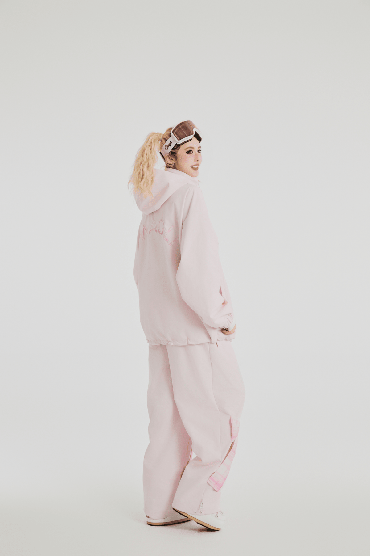 SwagLi Women's Teddy Bear Bow Jacket and Pants Set