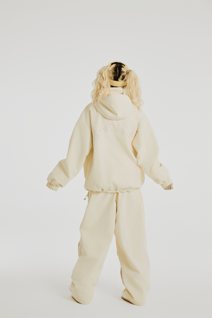 SwagLi Women's Teddy Bear Bow Jacket and Pants Set