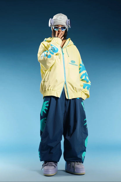 OddyEddy Totem Yellow jacket full-body winter streetwear styling