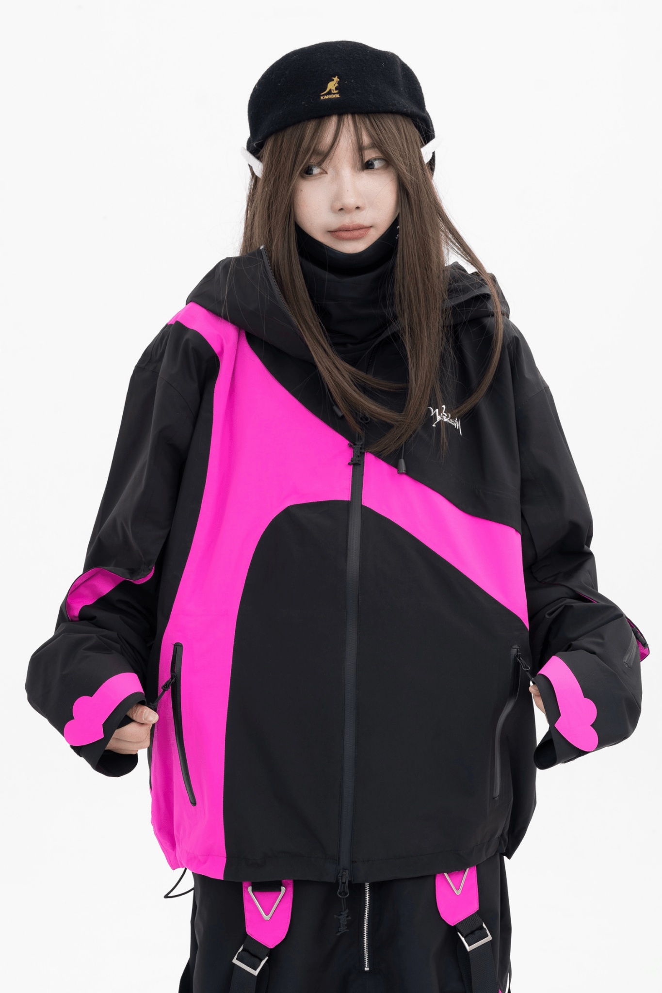 WELEM 3L Afterglow Jacket and Pants Set Black Rose