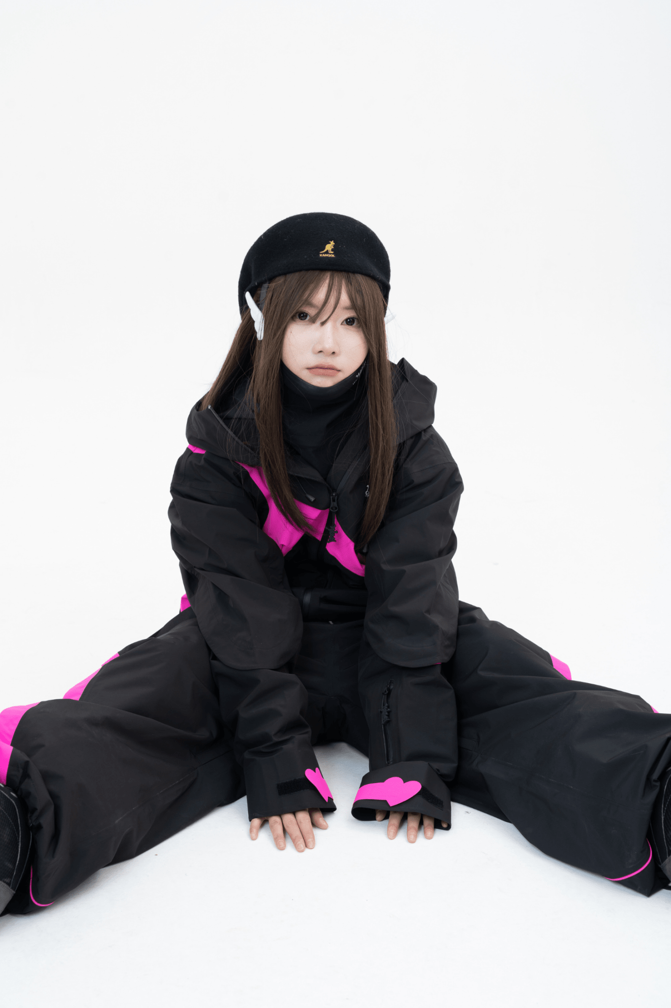 WELEM 3L Afterglow Jacket and Pants Set Black Rose