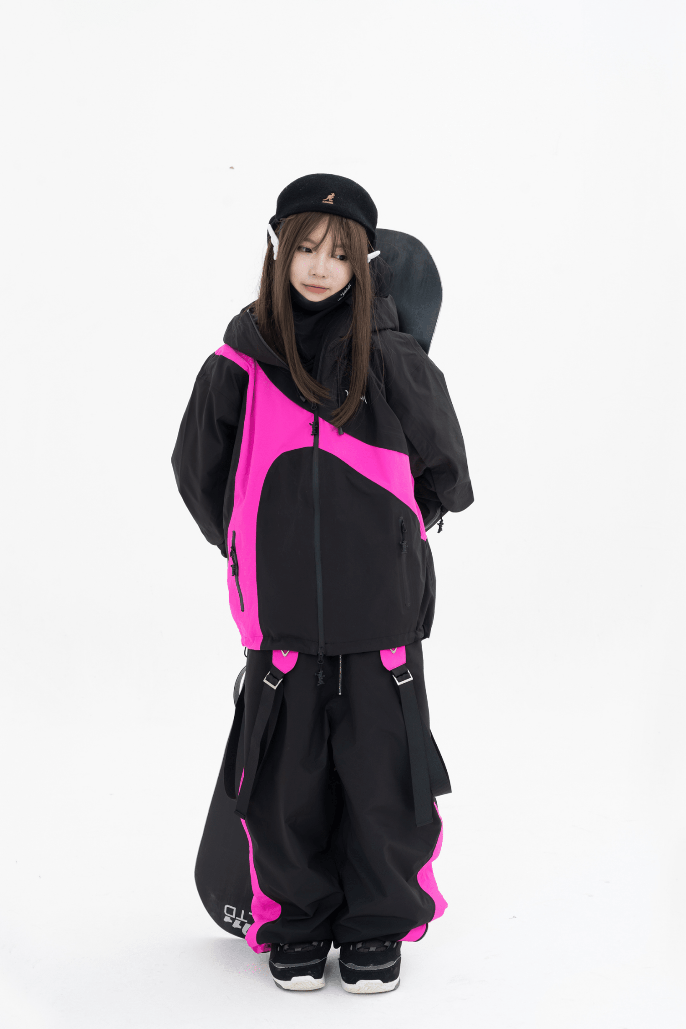 WELEM 3L Afterglow Jacket and Pants Set Black Rose