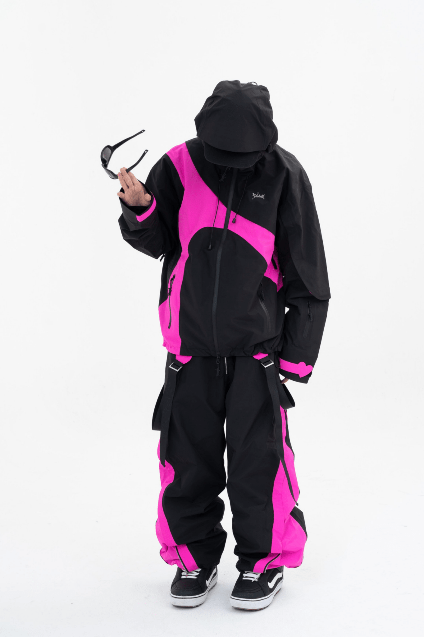 WELEM 3L Afterglow Jacket and Pants Set Black Rose