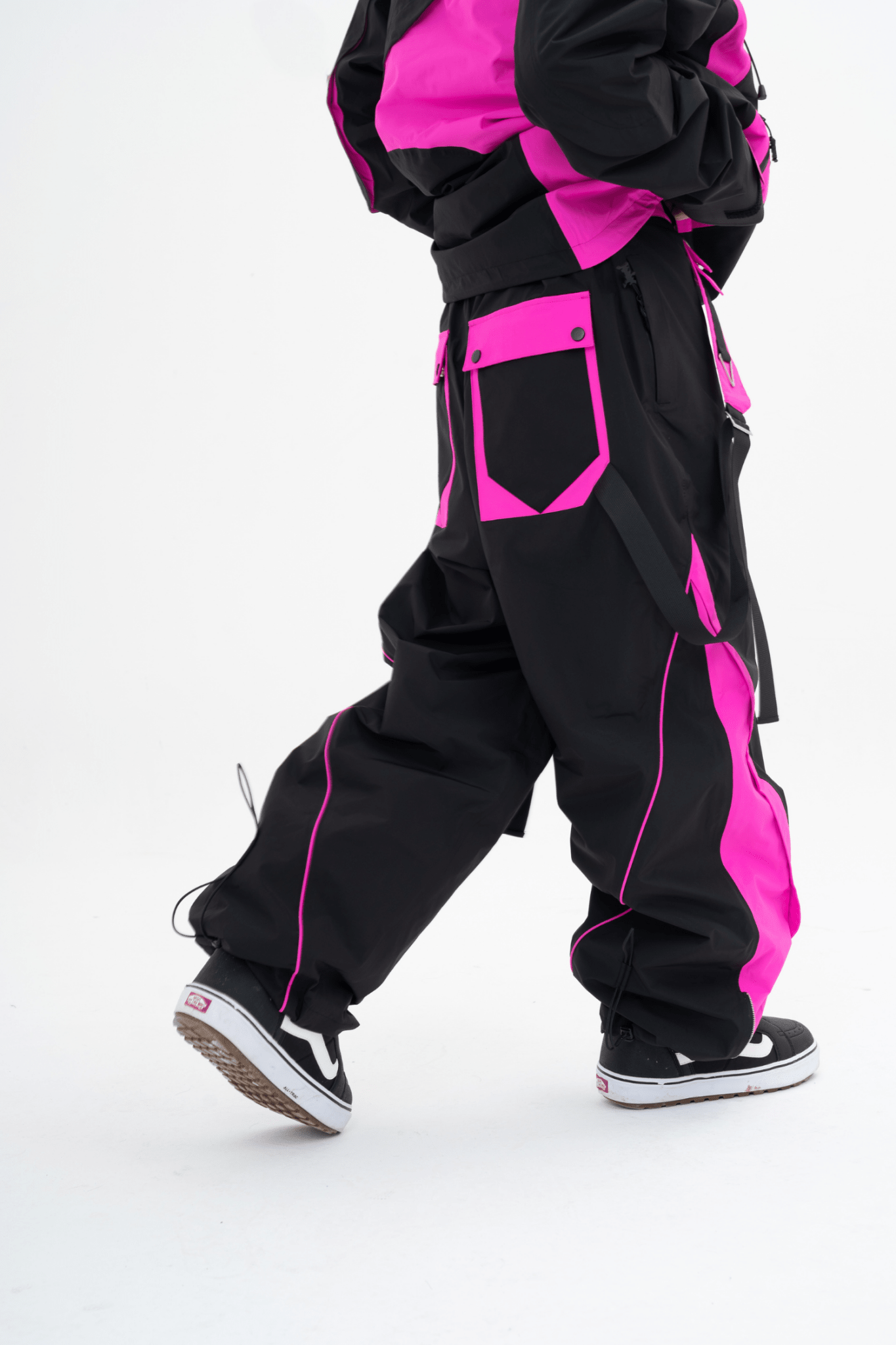 WELEM 3L Afterglow Jacket and Pants Set Black Rose