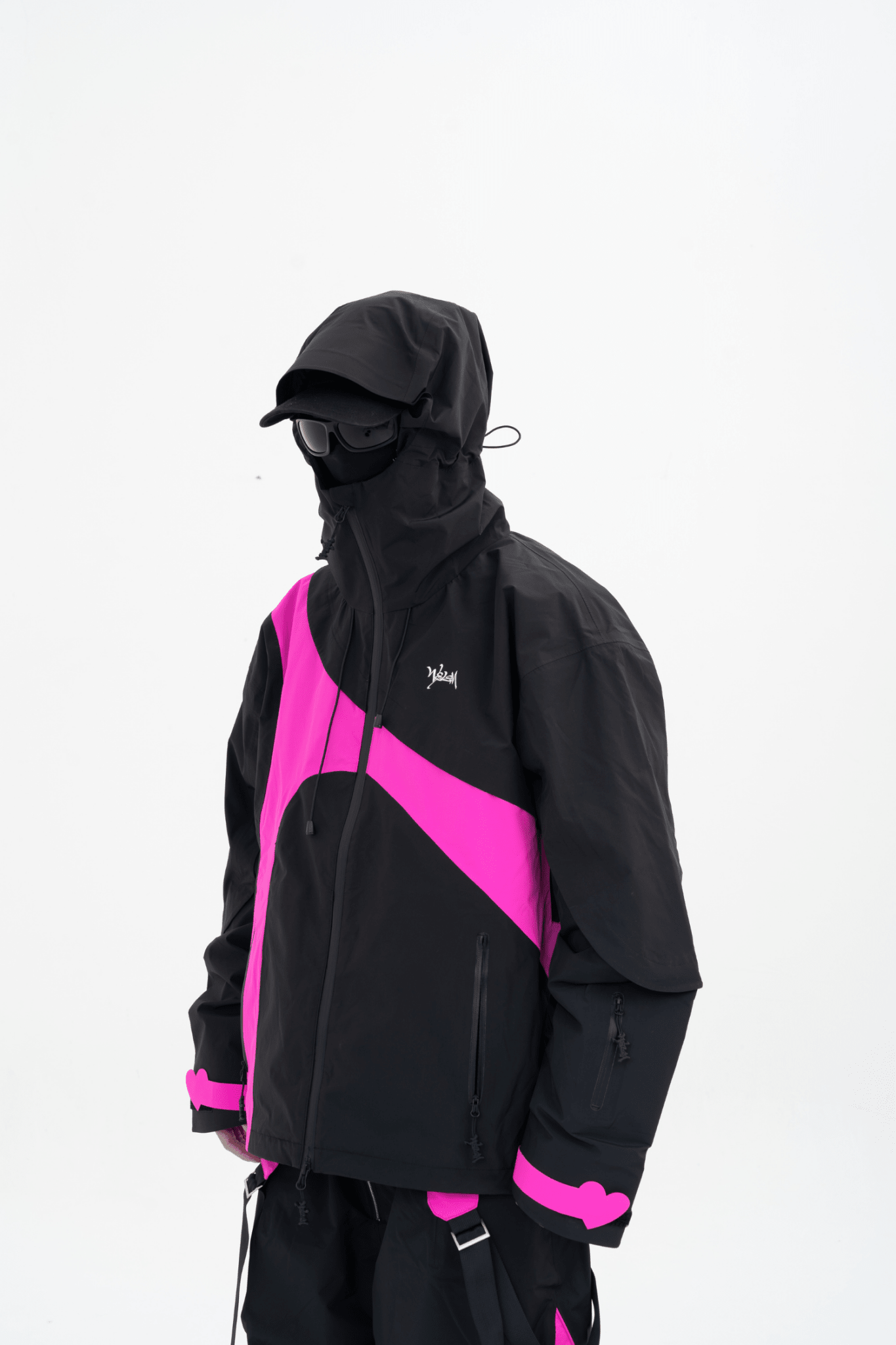 WELEM 3L Afterglow Jacket and Pants Set Black Rose