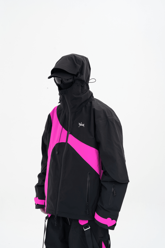 WELEM 3L Afterglow Jacket and Pants Set Black Rose