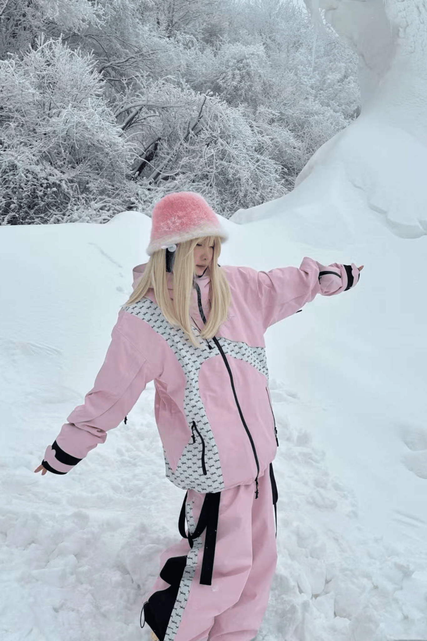 WELEM 3L Afterglow Snowsuit Jacket and Pants Pink