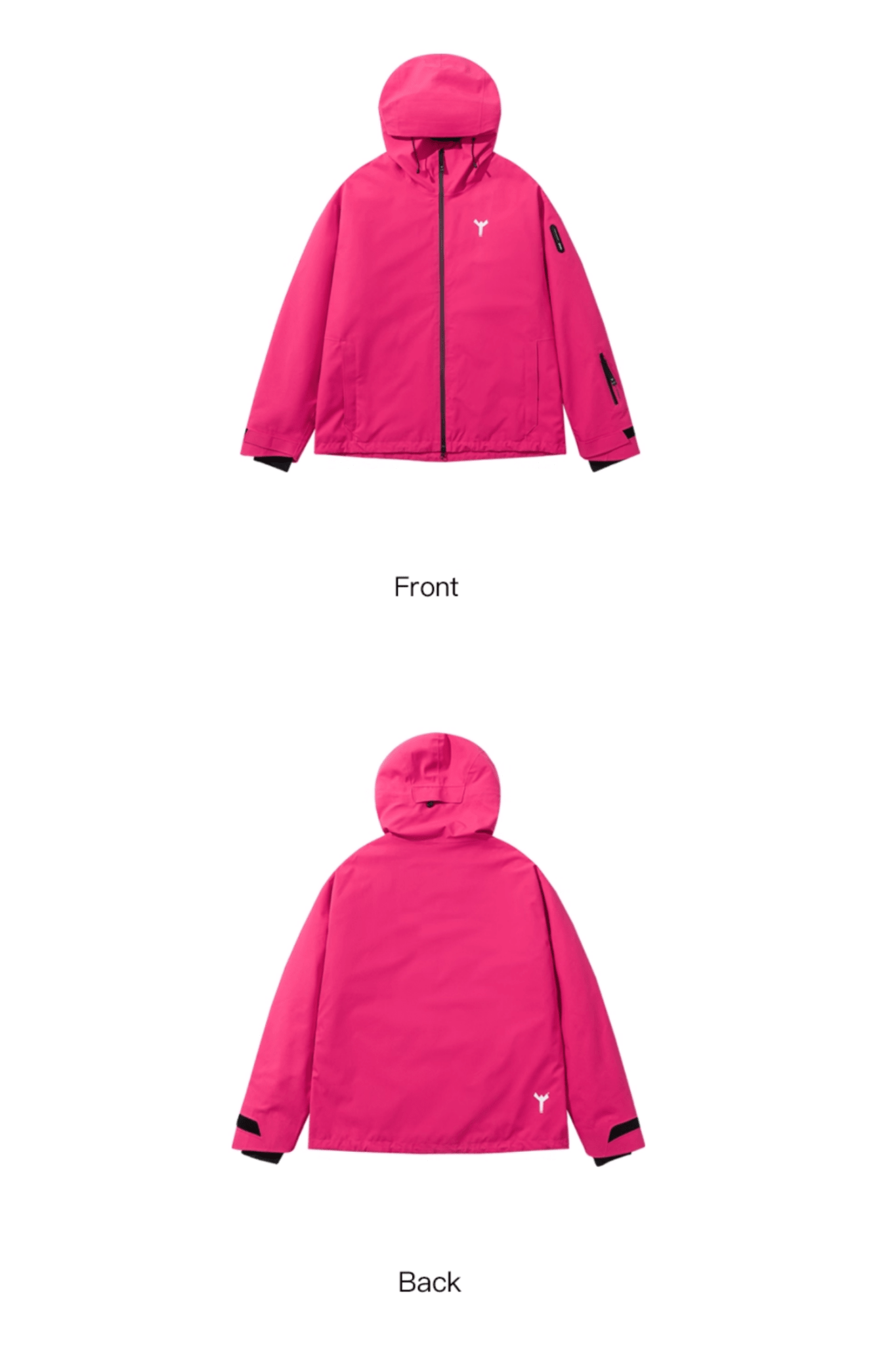 Winter Ticket 3L Freestyle Oversize Red Rose Ski Jacket Unisex