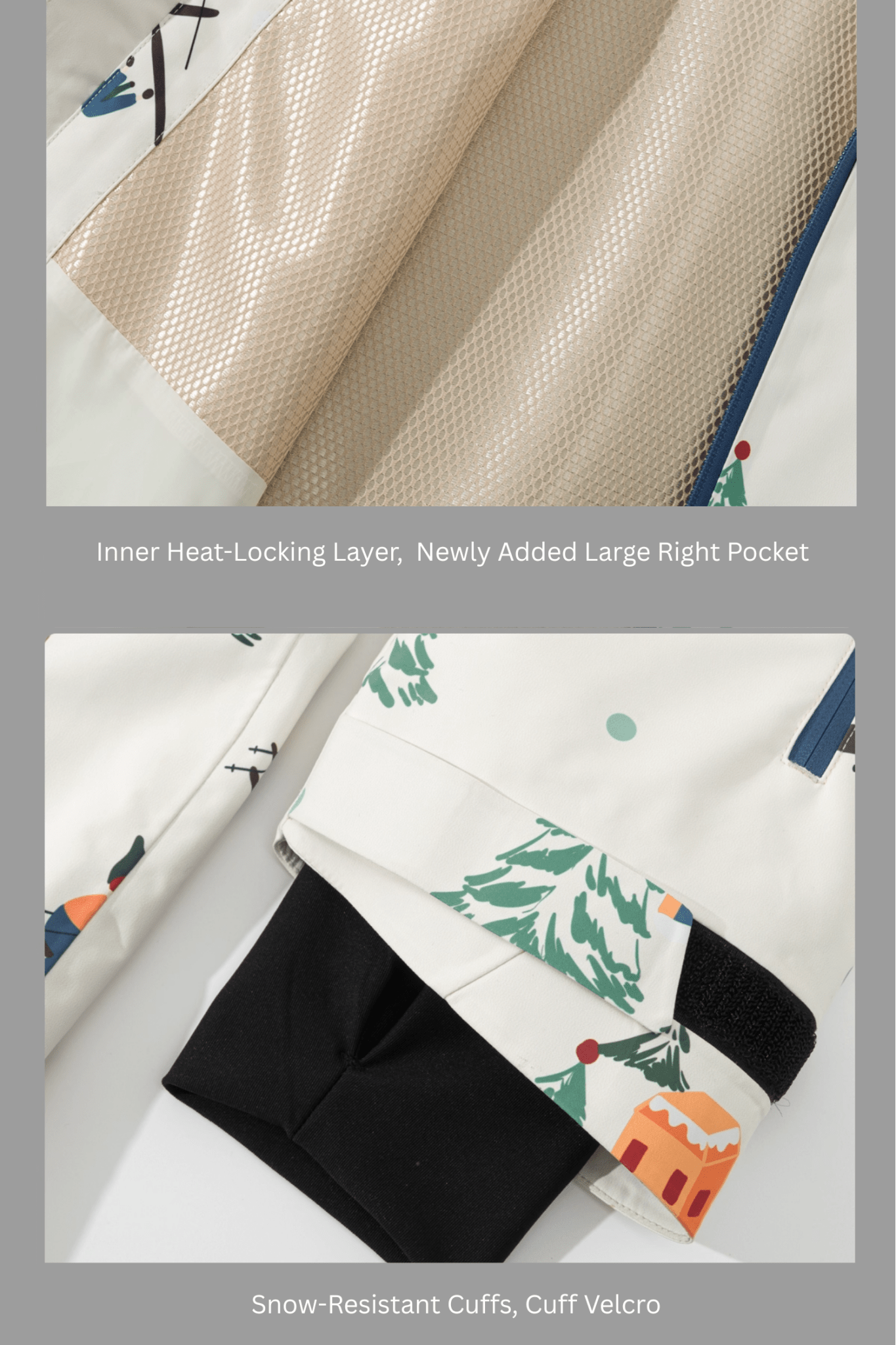 Winter Ticket 3L Freestyle Oversize Winter Fun Ski Jacket Unisex