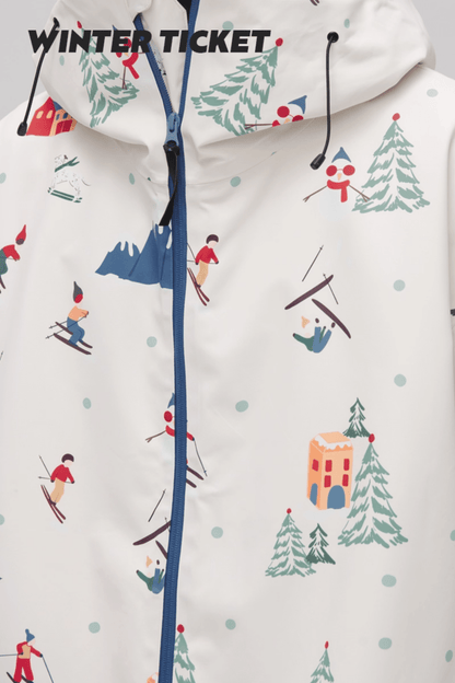 Winter Ticket 3L Freestyle Oversize Winter Fun Ski Jacket Unisex