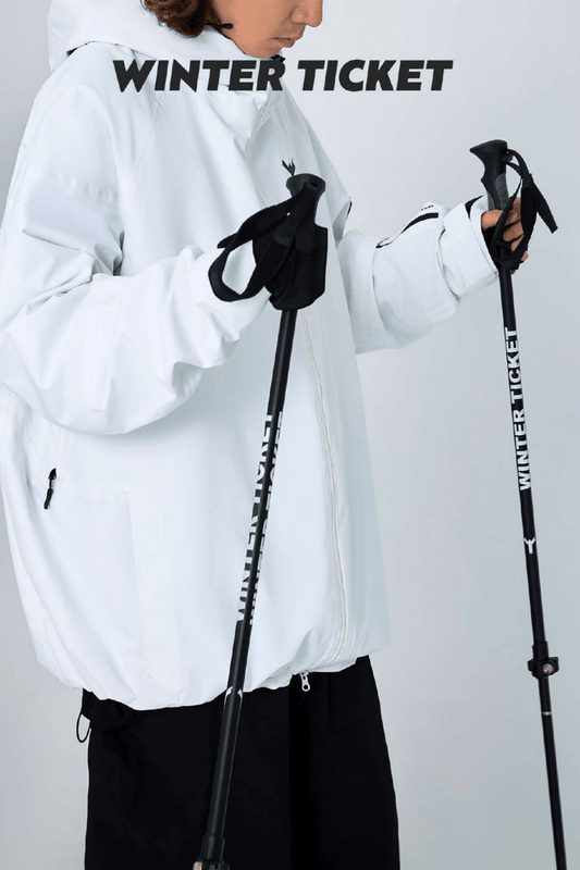 Winter Ticket Adjustable Carbon Ski Poles