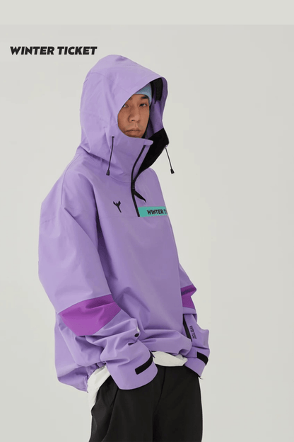 Winter Ticket Freestyle Oversize Snow Hoodie