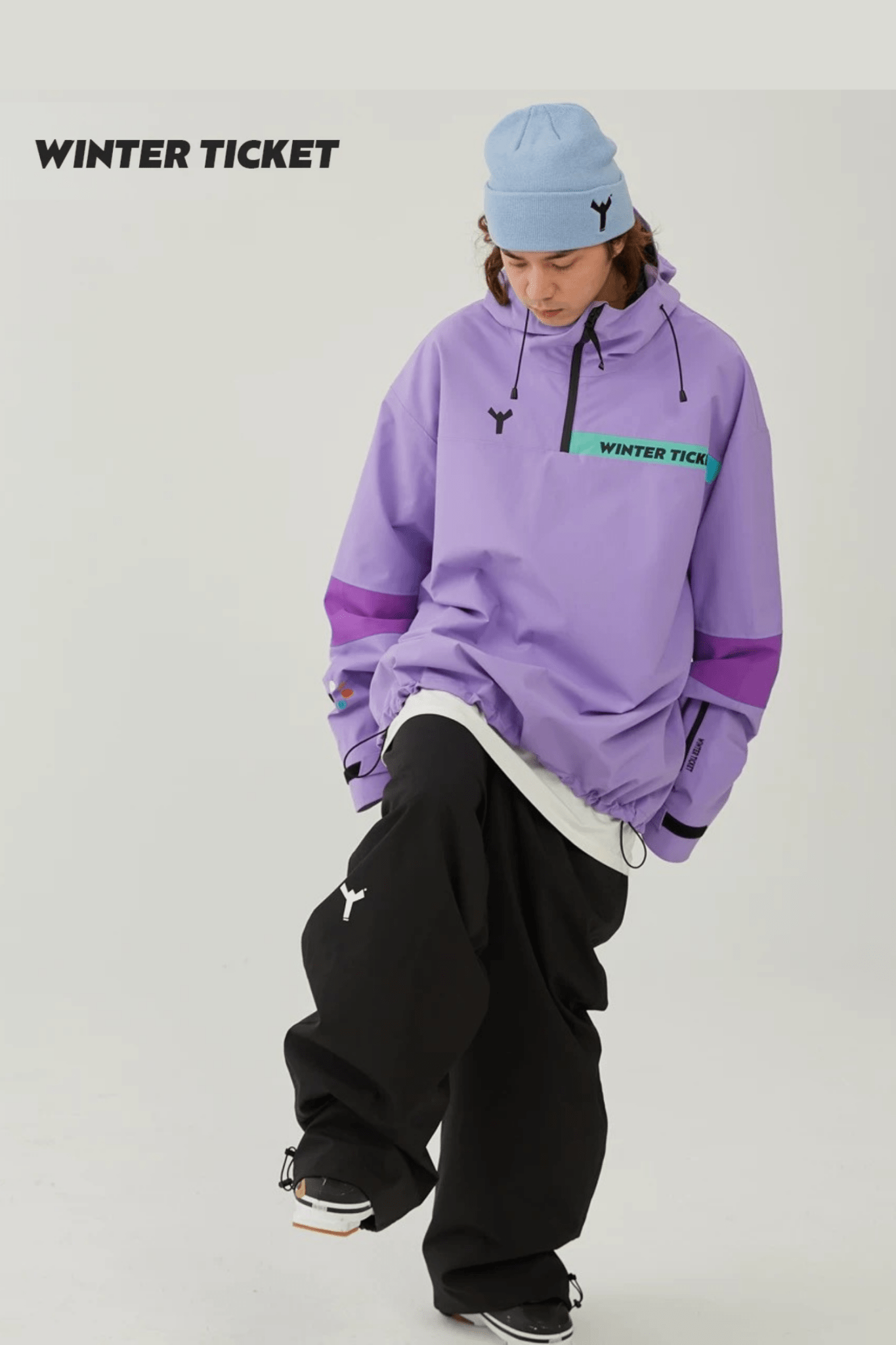 Winter Ticket Freestyle Oversize Snow Hoodie