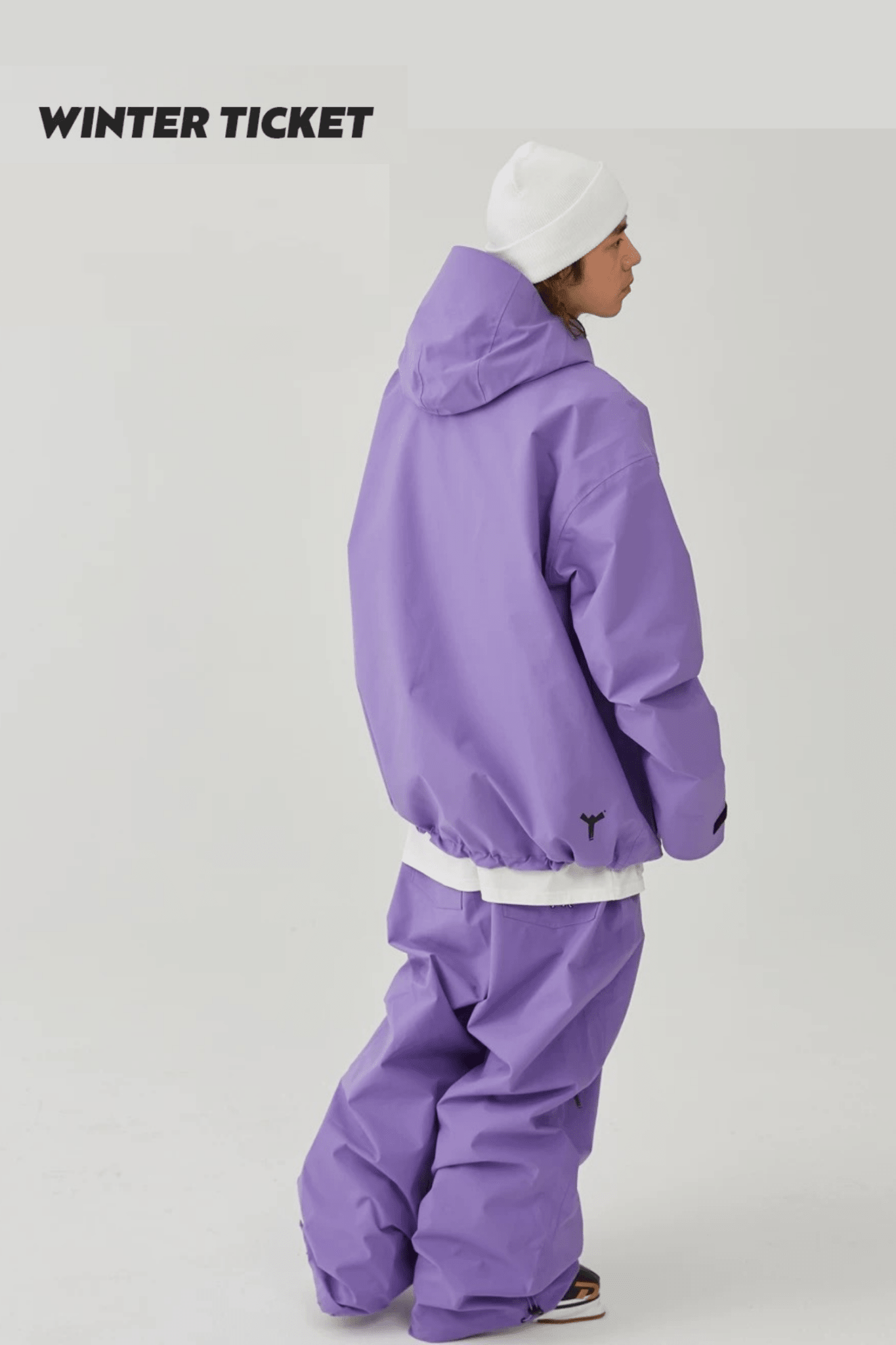 Winter Ticket Unisex Freestyle Oversize Purple Snow Pants