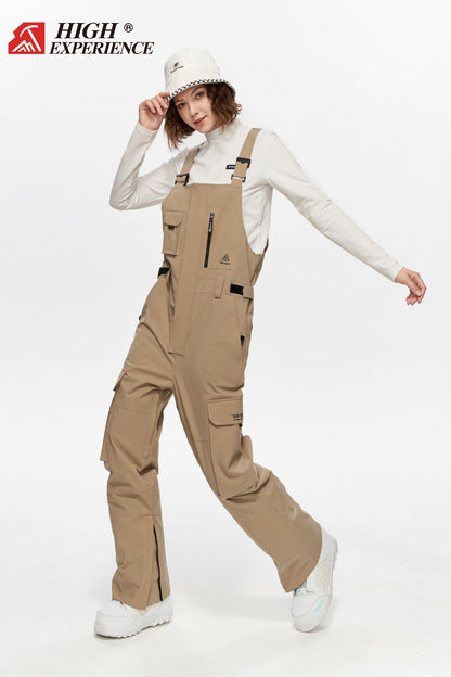 HIGH EXP Snow Bib Pants exile space khaki