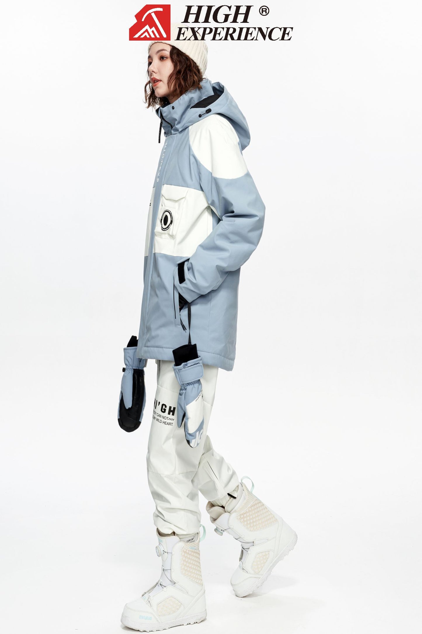 HIGH EXP Heated Temperature Adjustable Snowsuit exile space blue