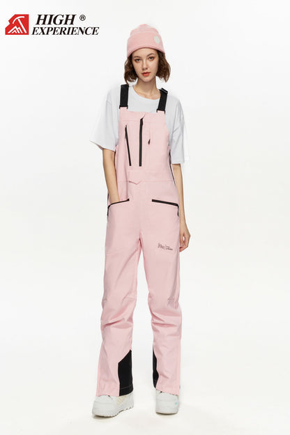 exile space HIGH EXP Snow Bib Pants pink