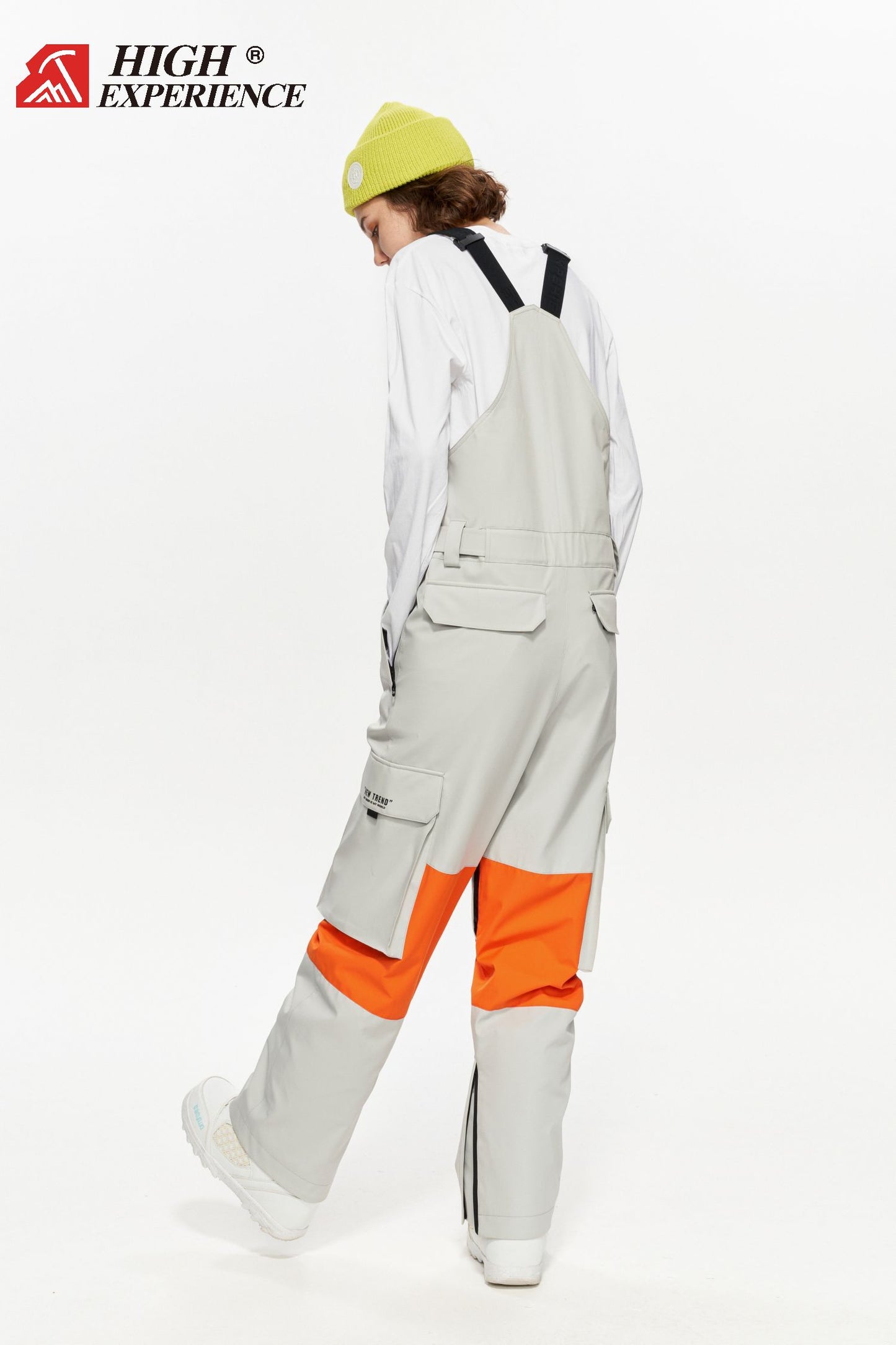 HIGH EXP Snow Bib Pants exile space off white