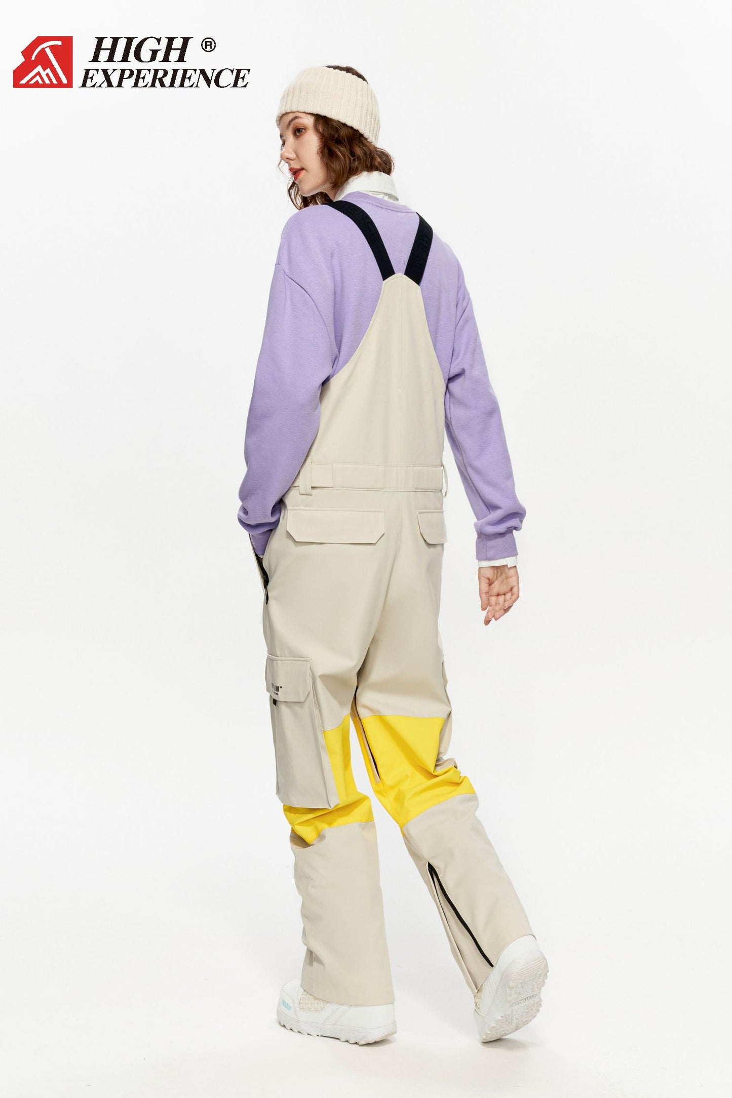 HIGH EXP Snow Bib Pants exile space yellow