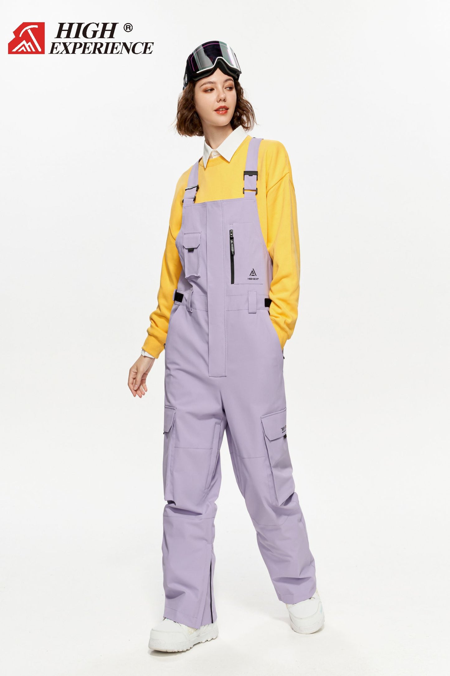 HIGH EXP Snow Bib Pants exile space purple