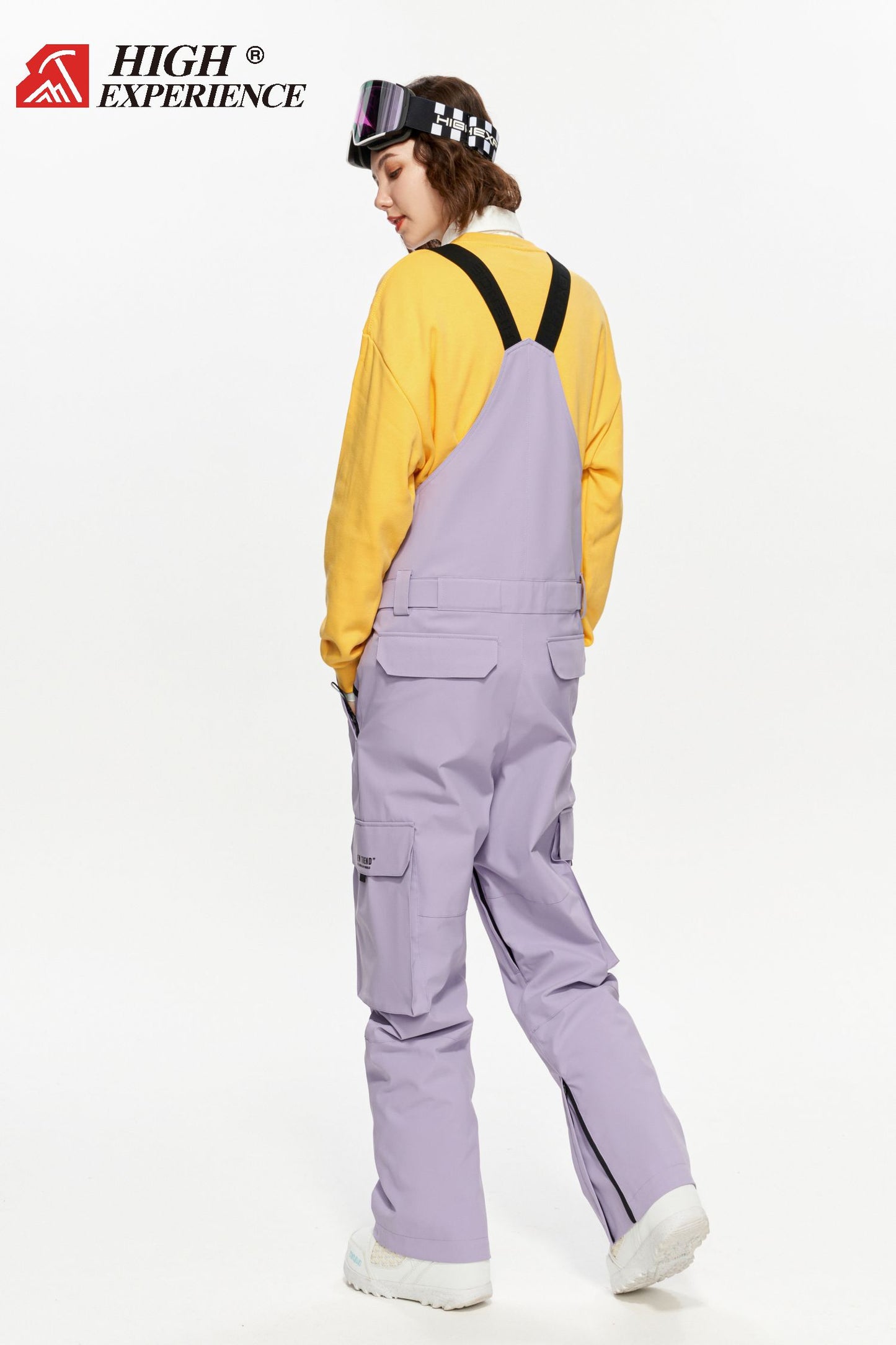 HIGH EXP Snow Bib Pants exile space purple