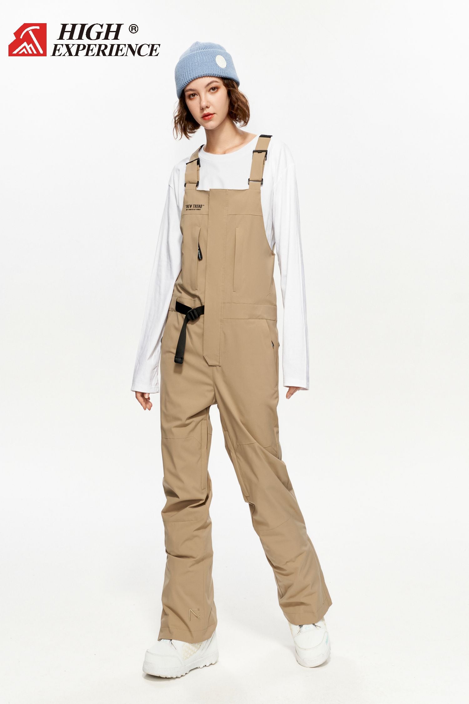 exile space HIGH EXP Snow Bib Pants khaki