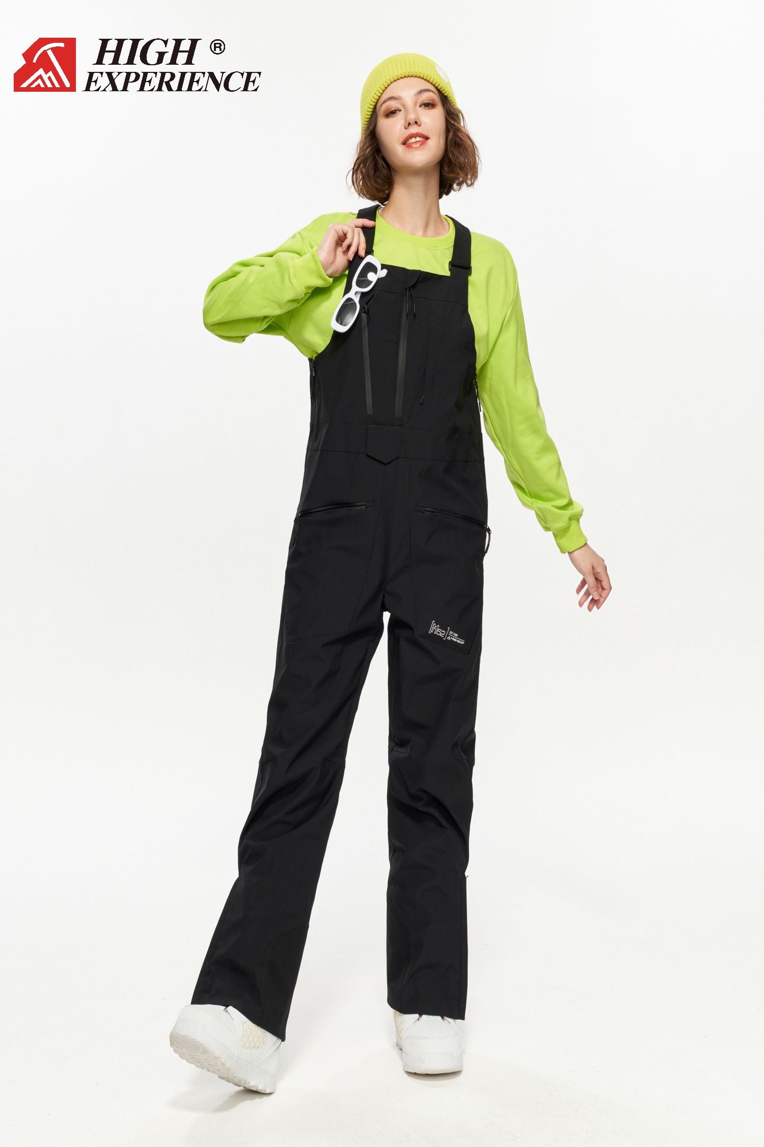 exile space HIGH EXP Snow Bib Pants black