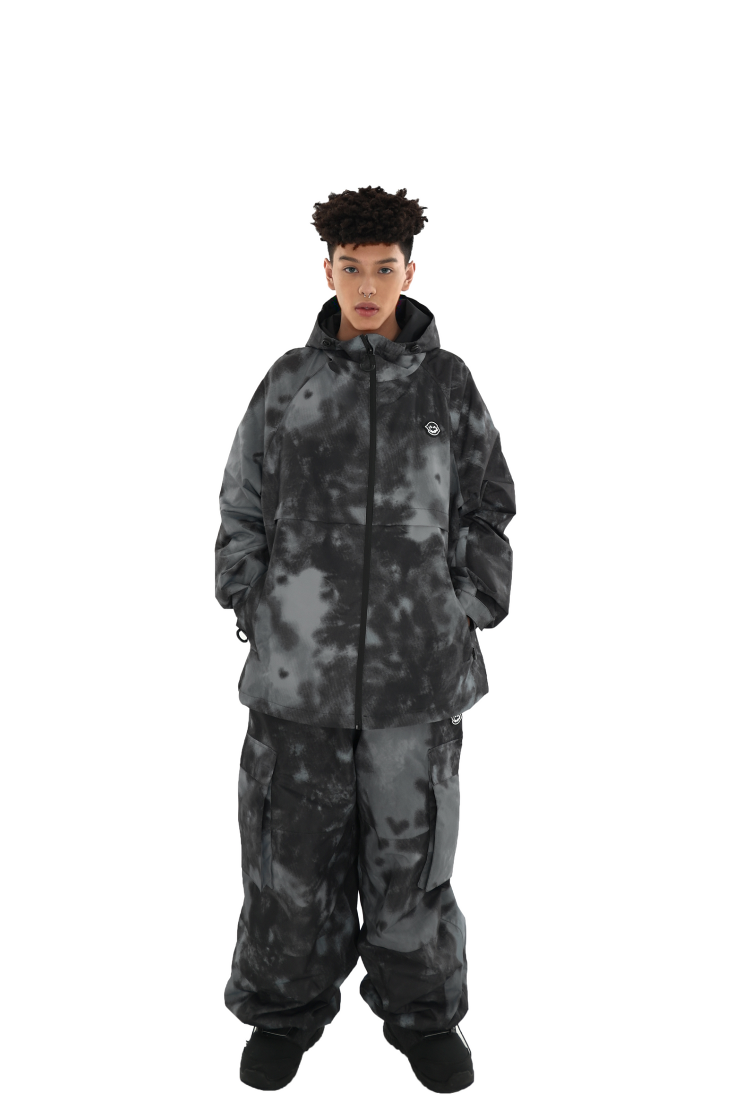 exile space LMDSNOW Snow Jacket Texture Black