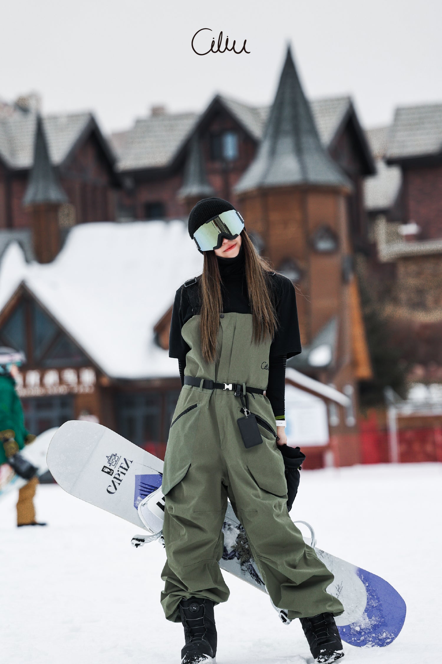 Ciliu LHOTSE 3L Freestyle Snow Bib Pants exile.space olive