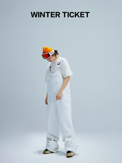 Winter Ticket 22/23 Bib Pants exile space white