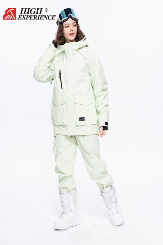 HIGH EXPERIENCE Expendition Waterproof Ski Snowboard Jacket and Pants Set