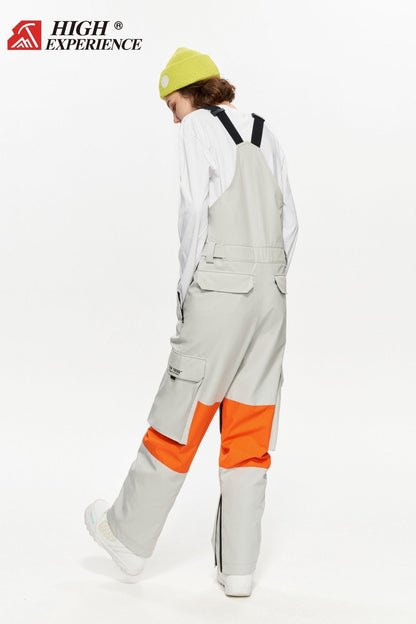 HIGH EXPERIENCE Shred Waterproof Ski Snowboard Bib Pants