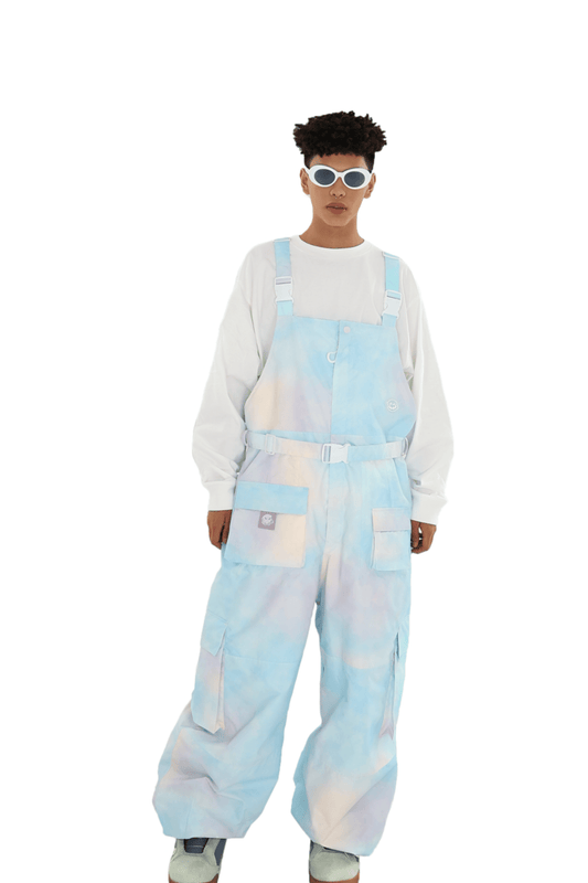 LMDSNOW Texture Ski Snowboard Bib Pants