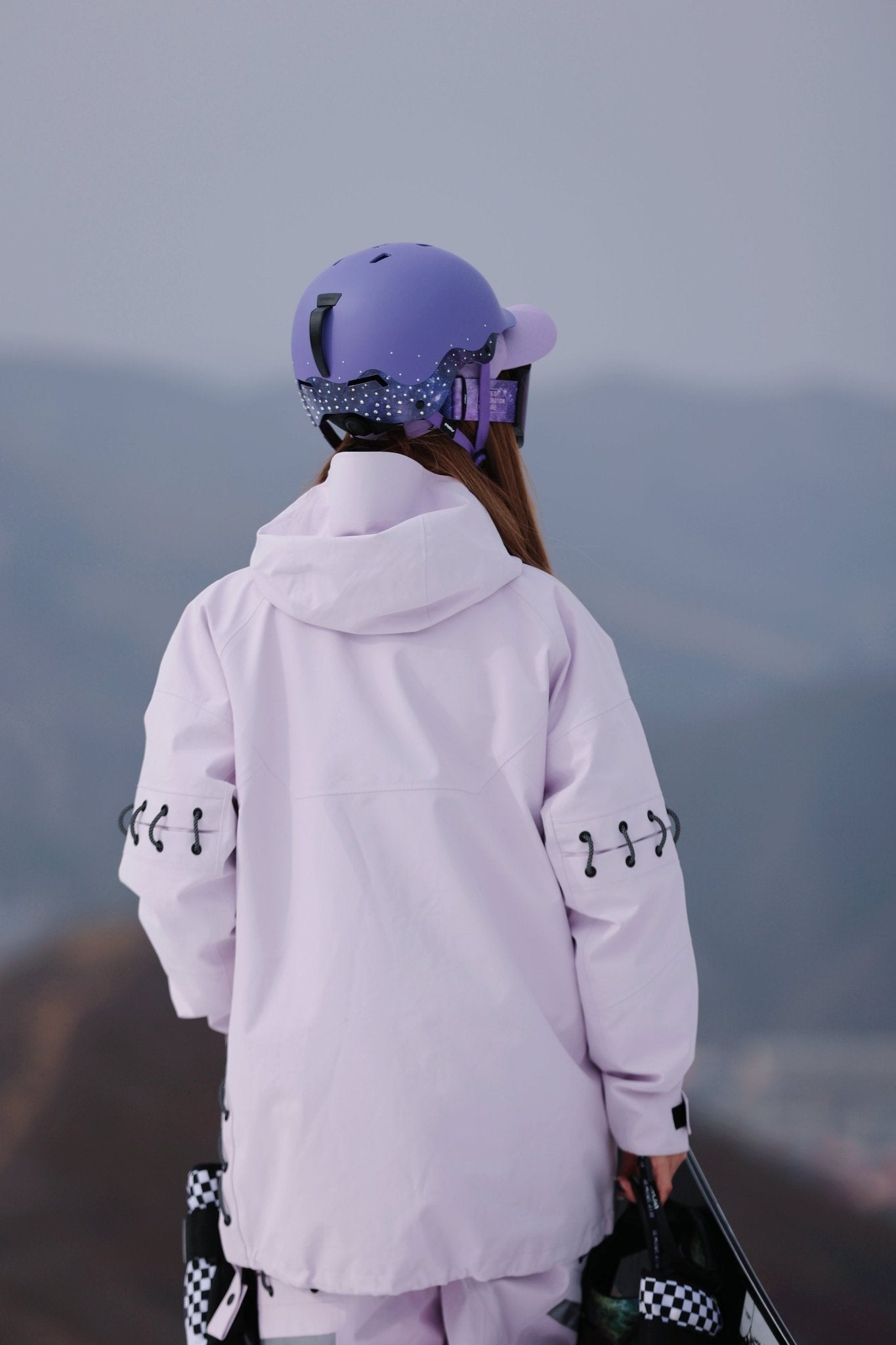 REV ORIX Snow Helmet Starry Sky Purple