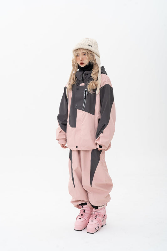 WELEM 3L QF Snow Pants Pink