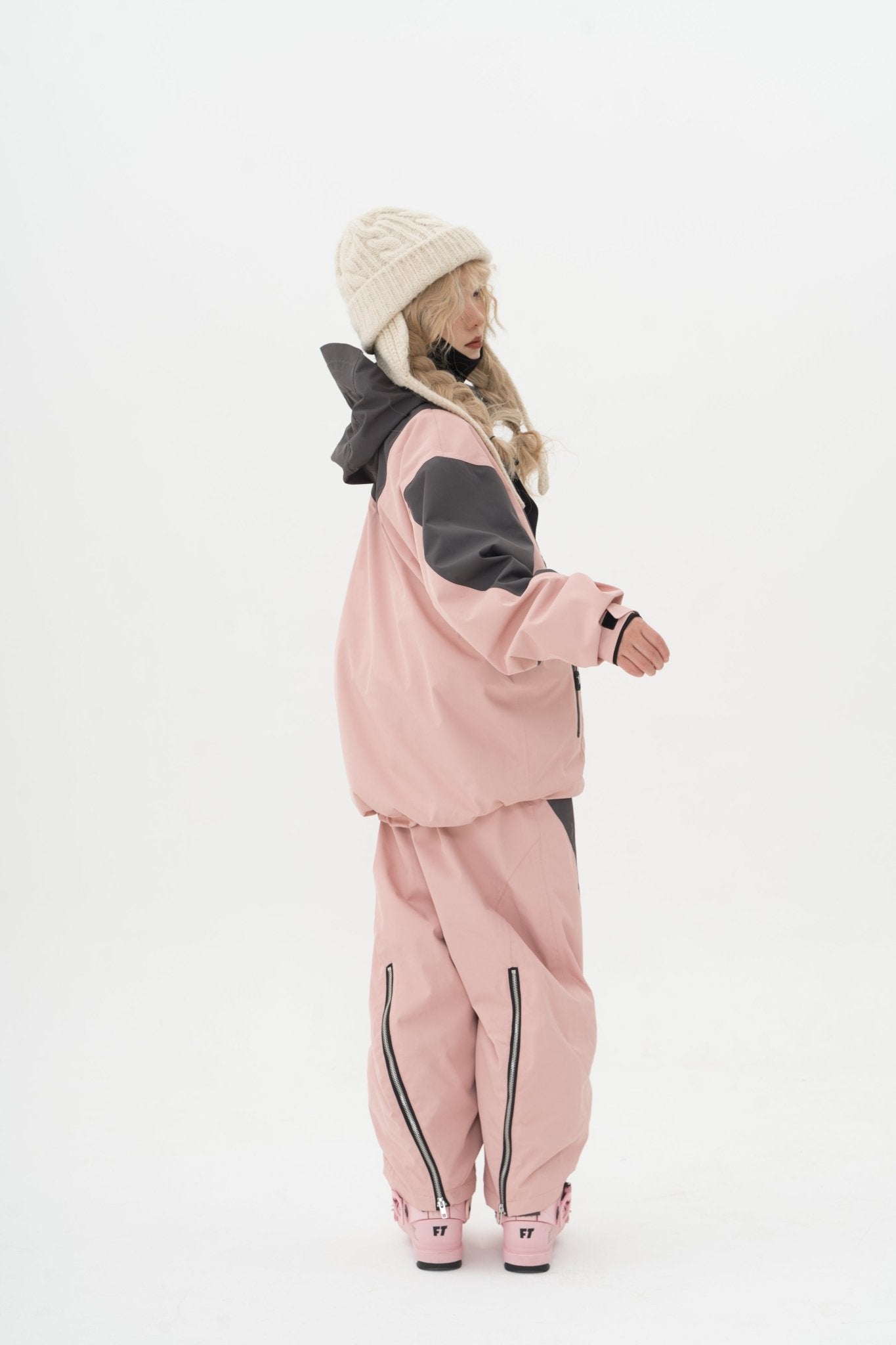 WELEM 3L QF Snow Pants Pink