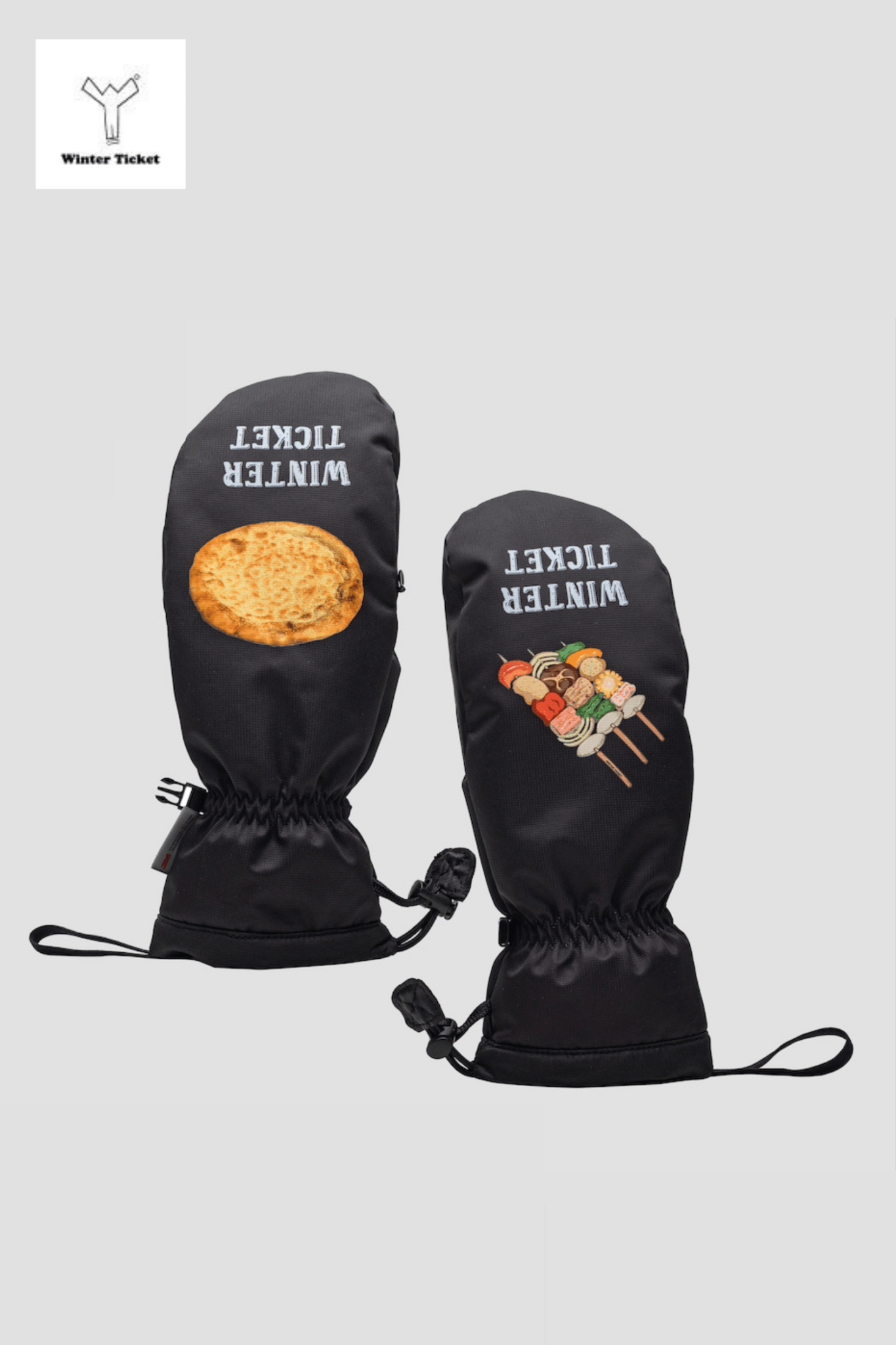 Winter Ticket Antibacterial Ski Mittens - Unisex