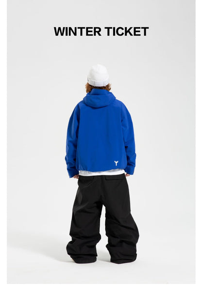 Winter Ticket Unisex RECCO® Snow Jacket Klein Blue