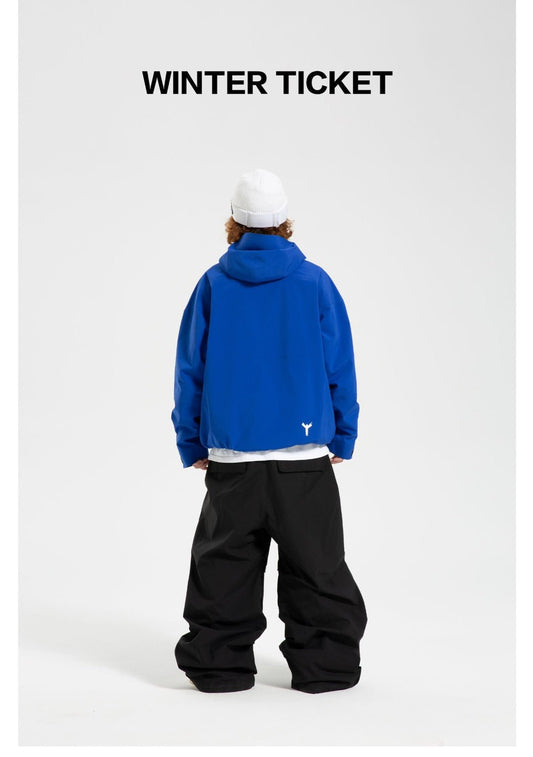 Winter Ticket Unisex RECCO® Snow Jacket Klein Blue