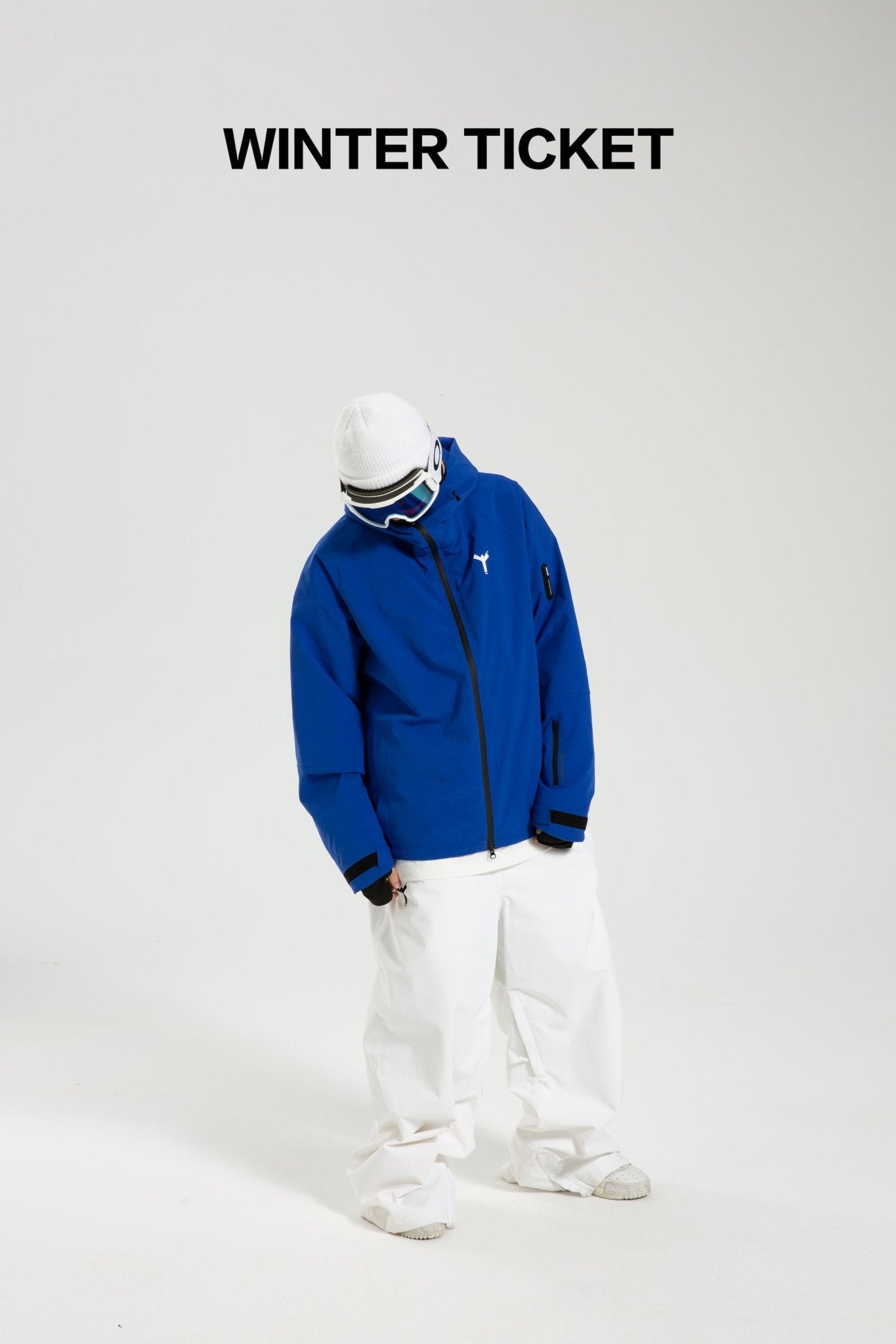 Winter Ticket Unisex RECCO® Snow Jacket Klein Blue