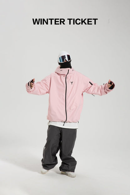 Winter Ticket Unisex RECCO® Snow Jacket Pink