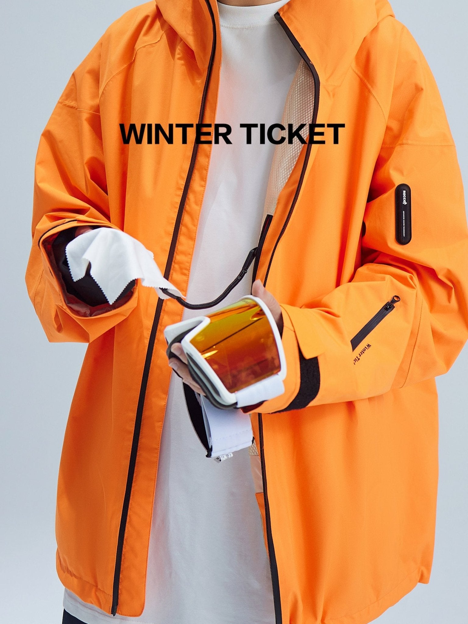 Winter Ticket Unisex RECCO® Snow Jacket Red