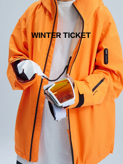 Winter Ticket Unisex RECCO® Snow Jacket Red