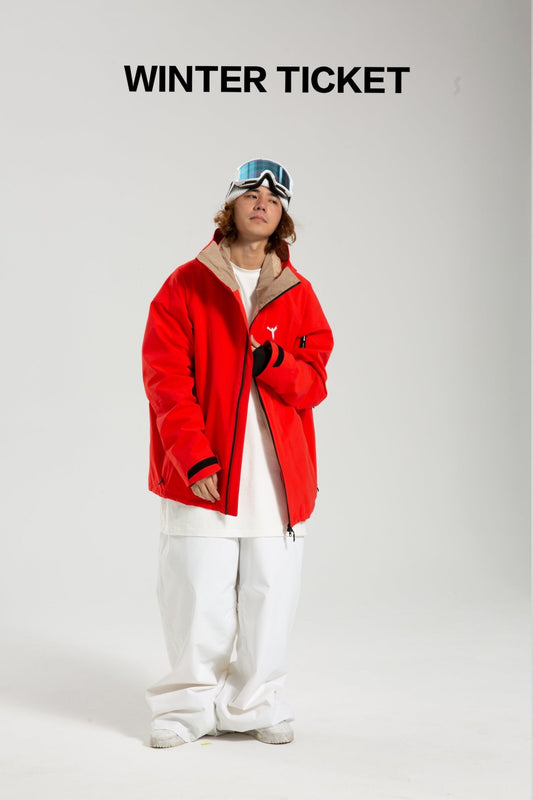 Winter Ticket Unisex RECCO® Snow Jacket Red