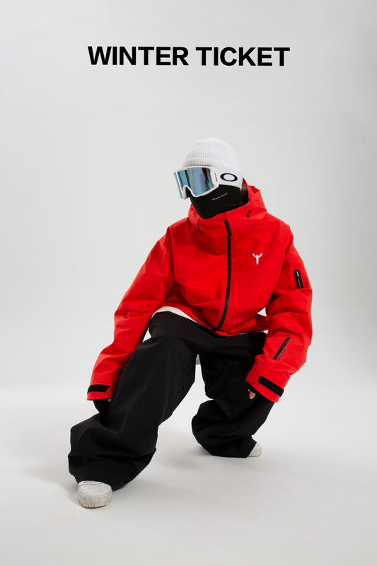 Winter Ticket Unisex RECCO® Snow Jacket Red